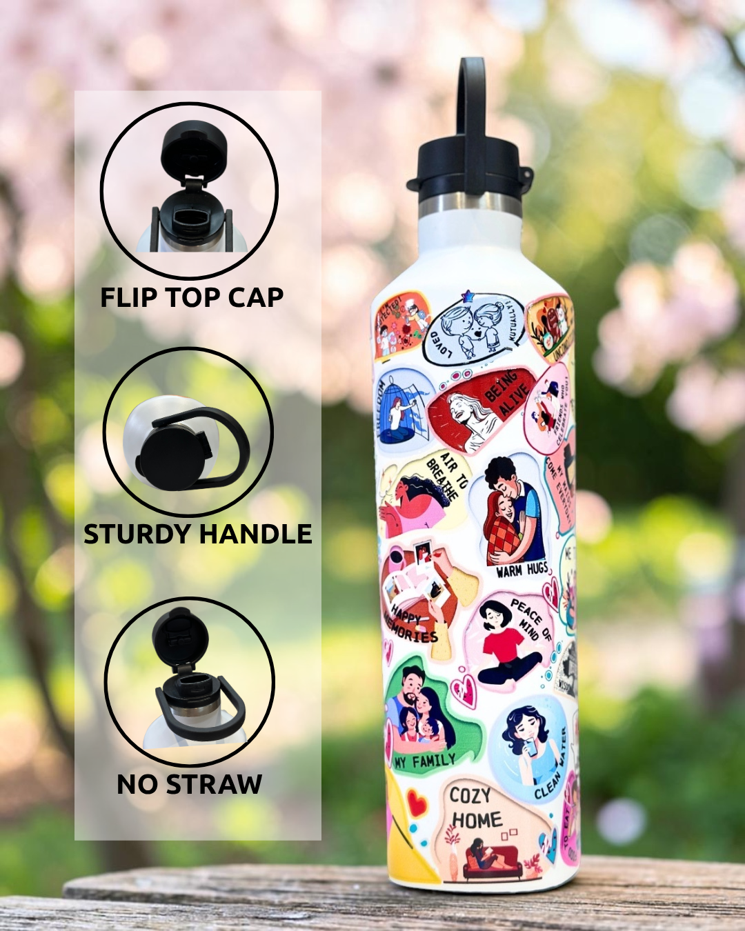 Thankful Square Bottle