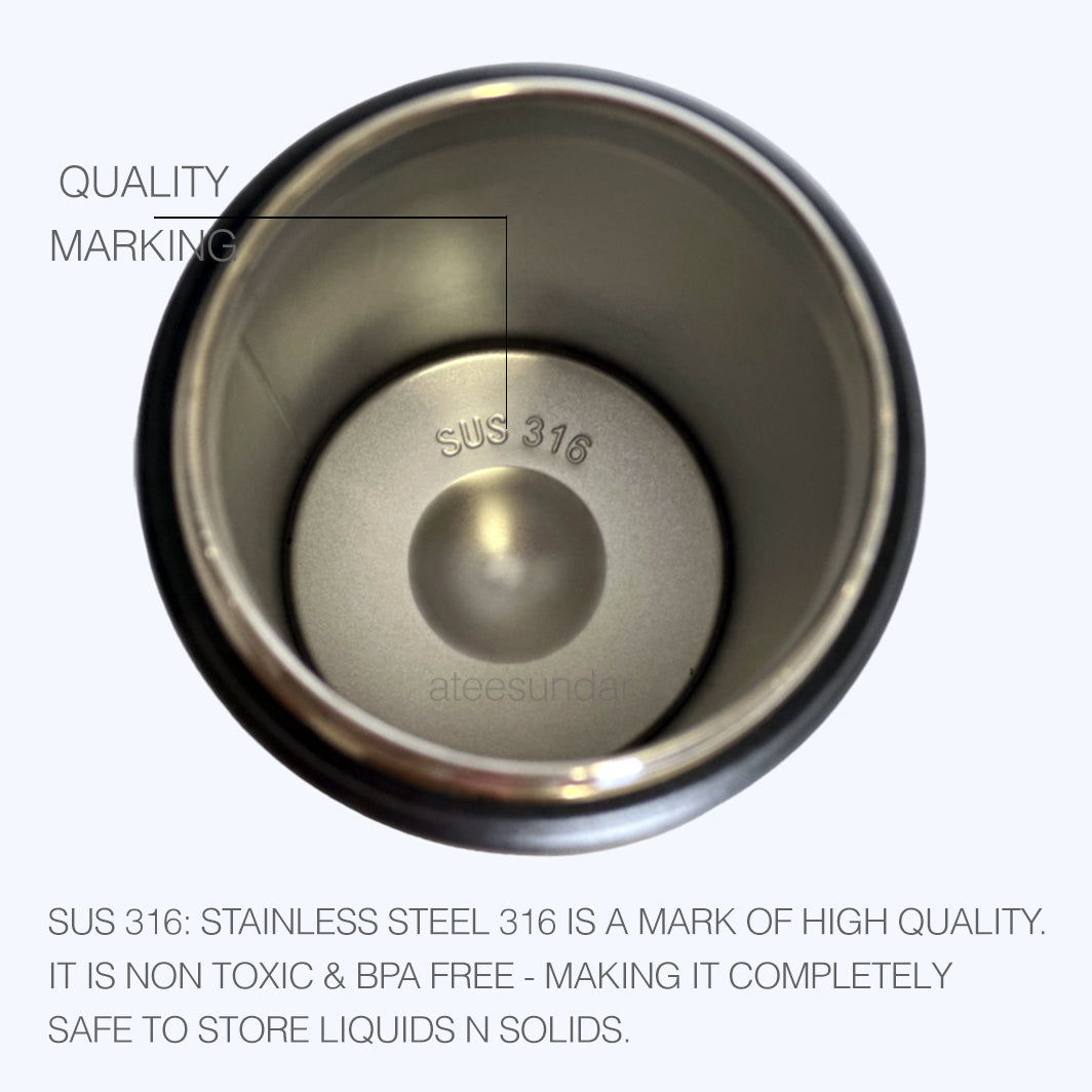 Thankful Black Flask