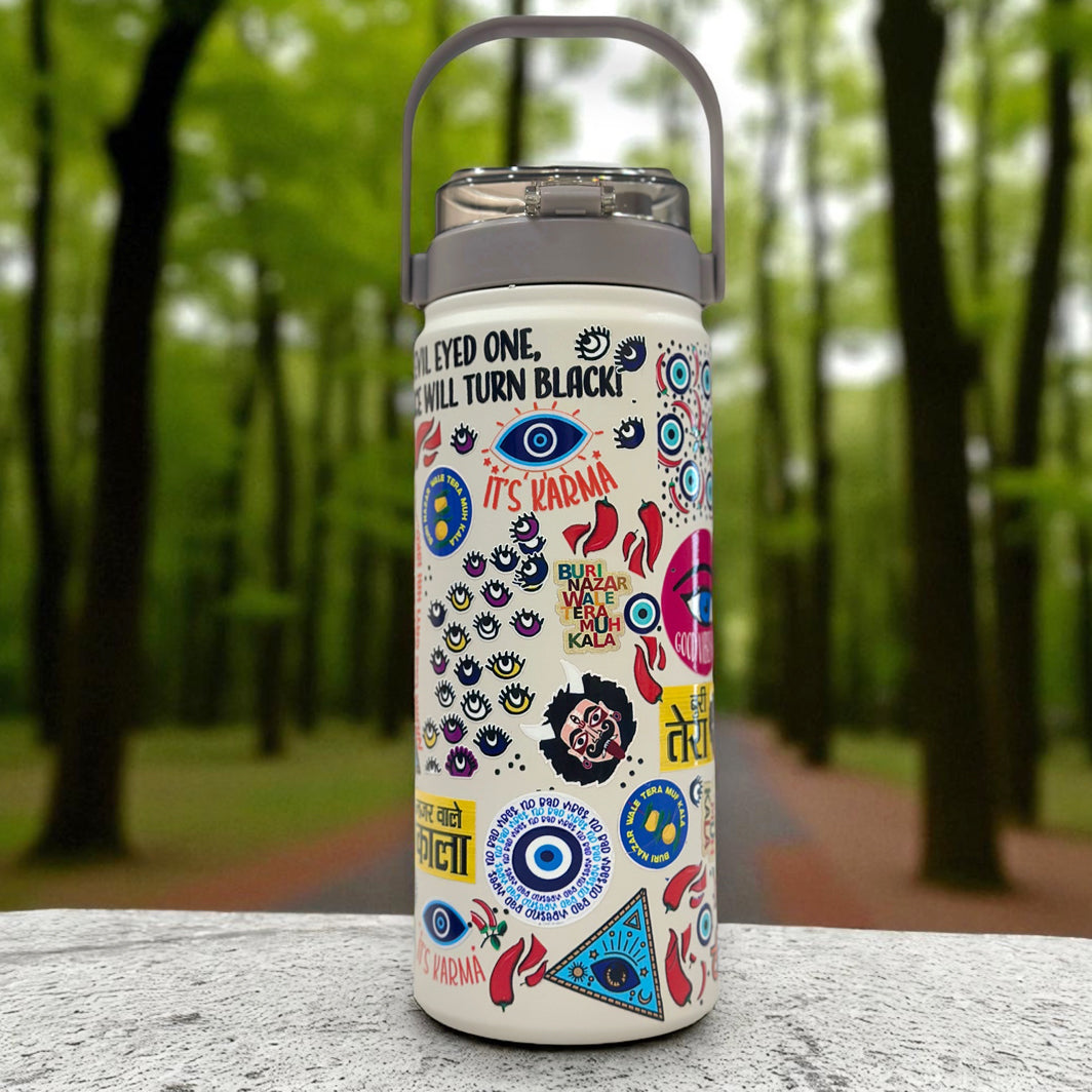 Buri Nazar Offwhite Flask