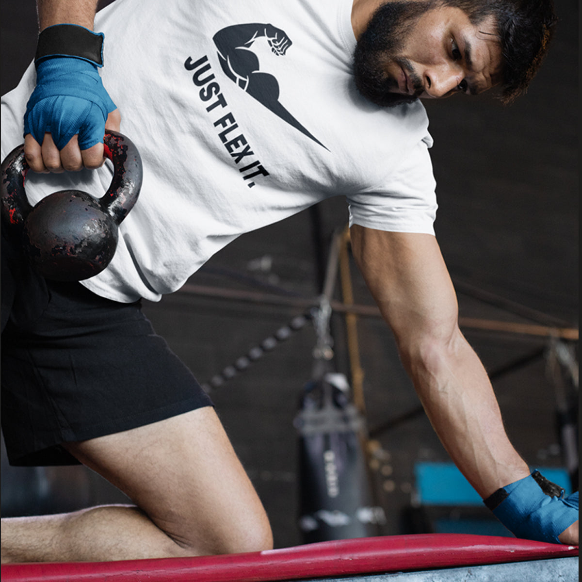 Lets Flex it T-shirt - White