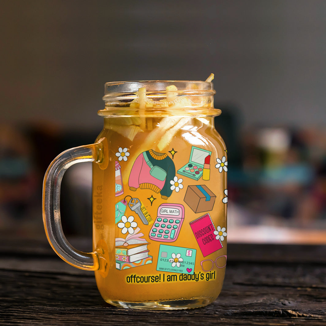 Girl Math Mason Jar