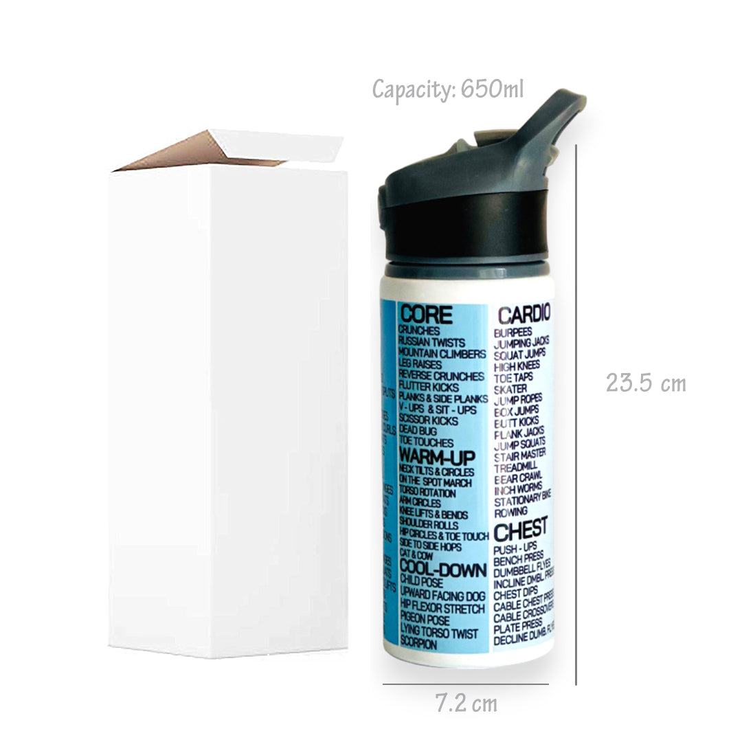 Blue Gym Workout Sipper