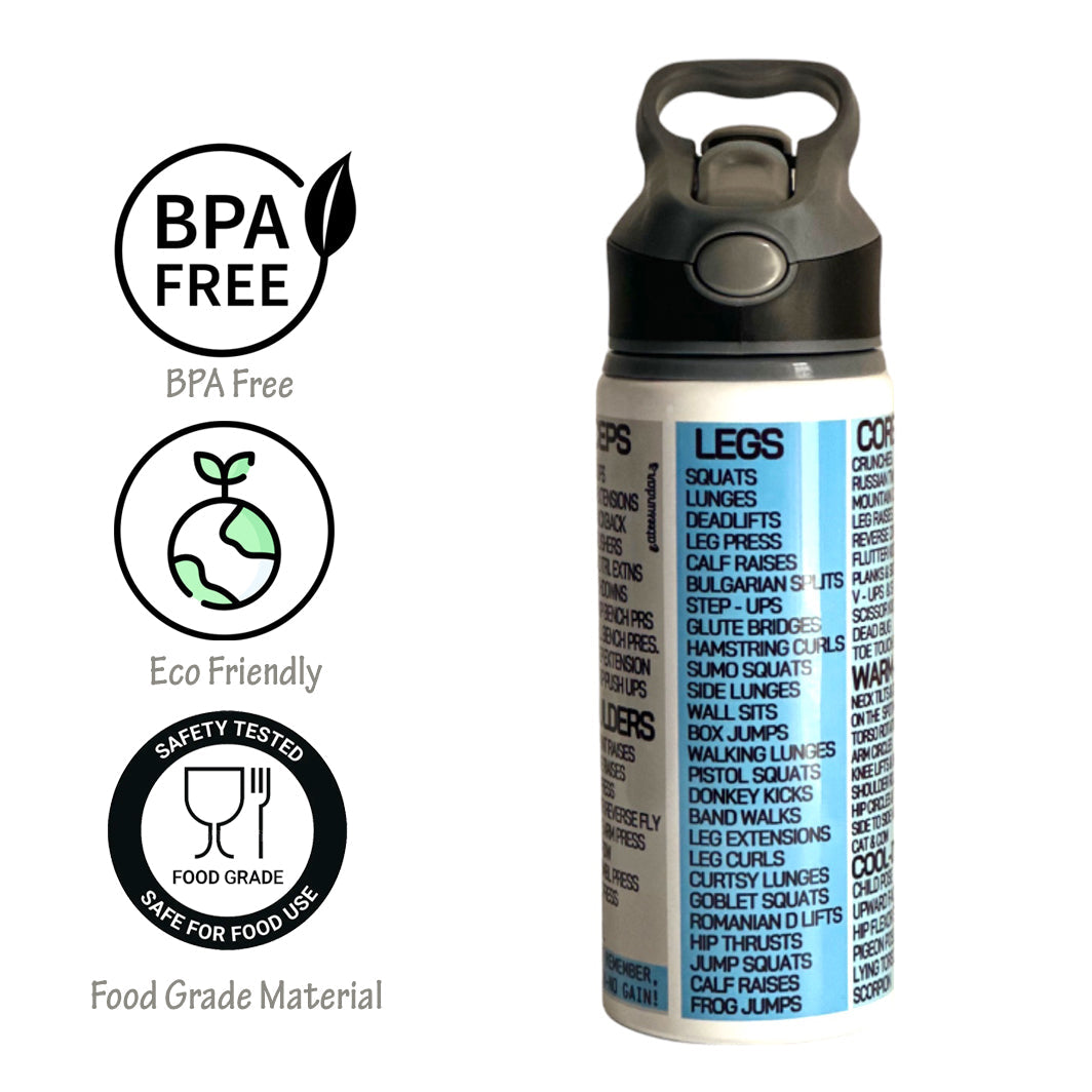 Blue Gym Workout Sipper