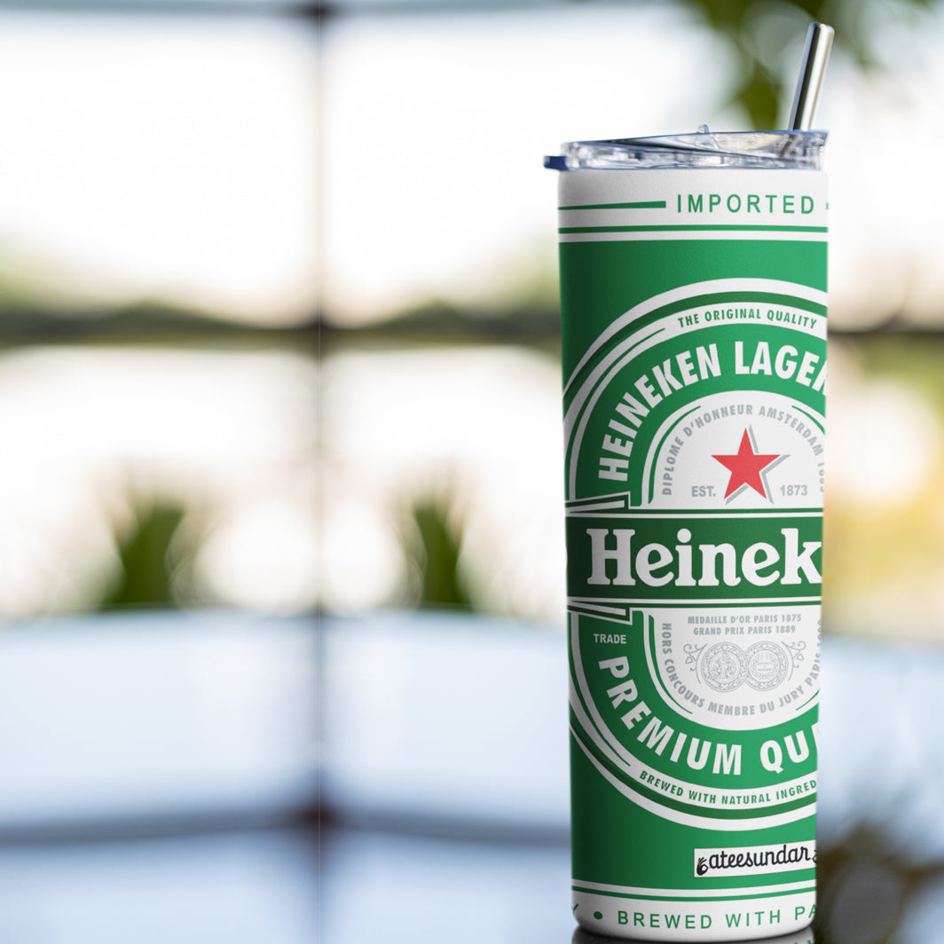 Heineken Beer Skinny Tumbler