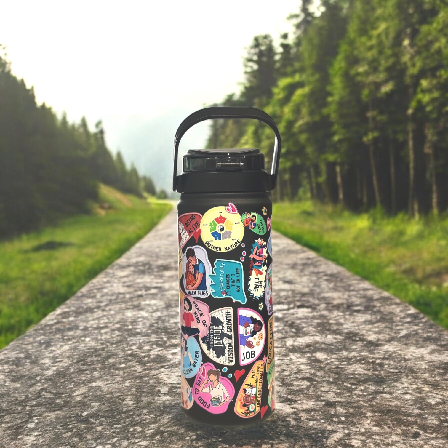 Thankful Black Flask