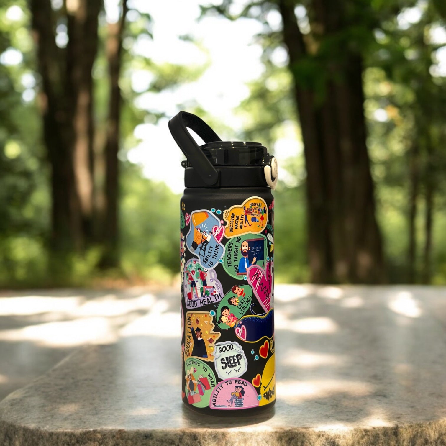 Thankful Black Flask