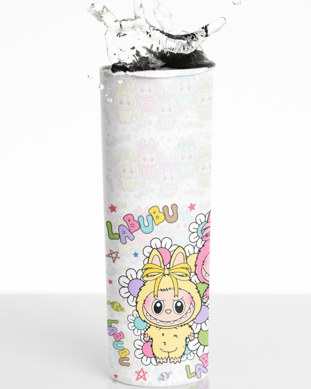 Labubu Grey Skinny Tumbler