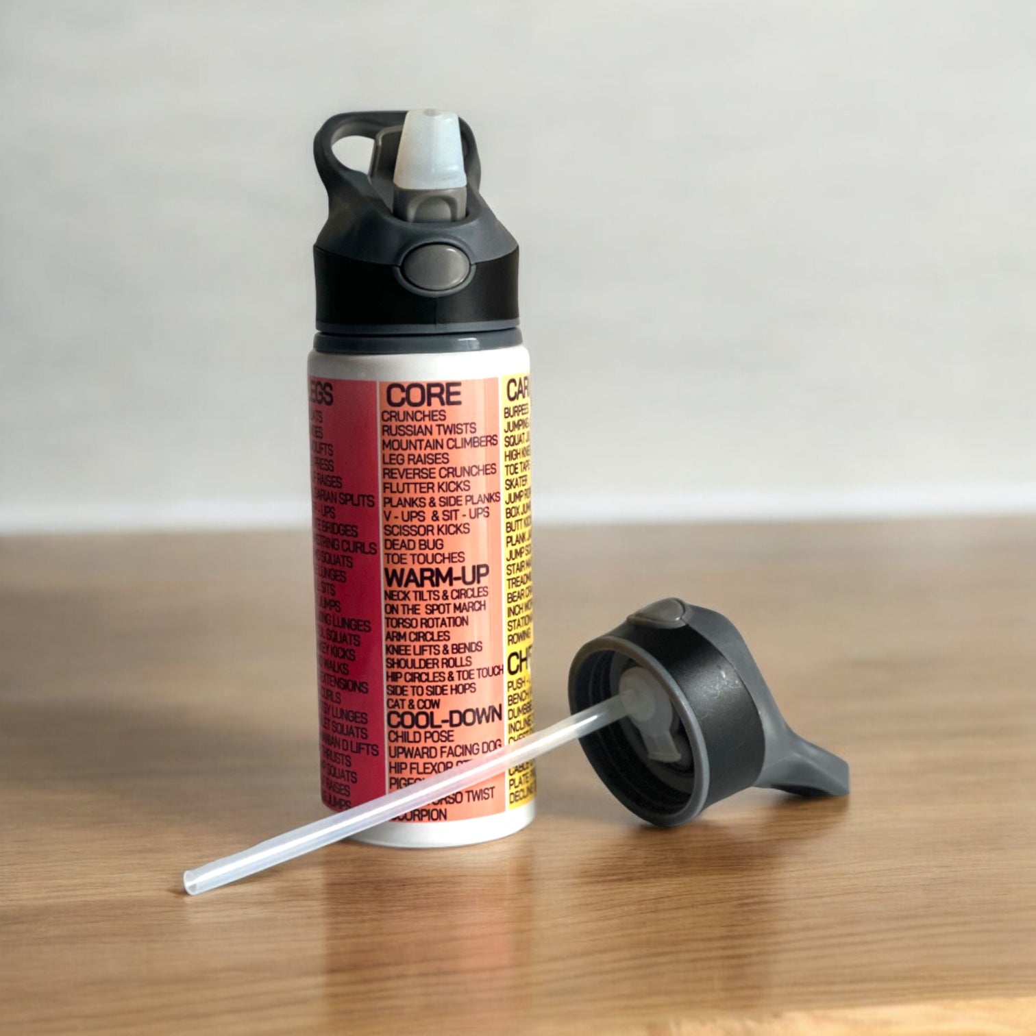 Red Gym Workout Sipper