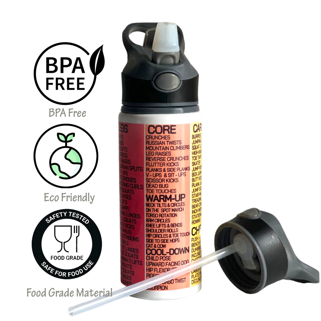 Red Gym Workout Sipper