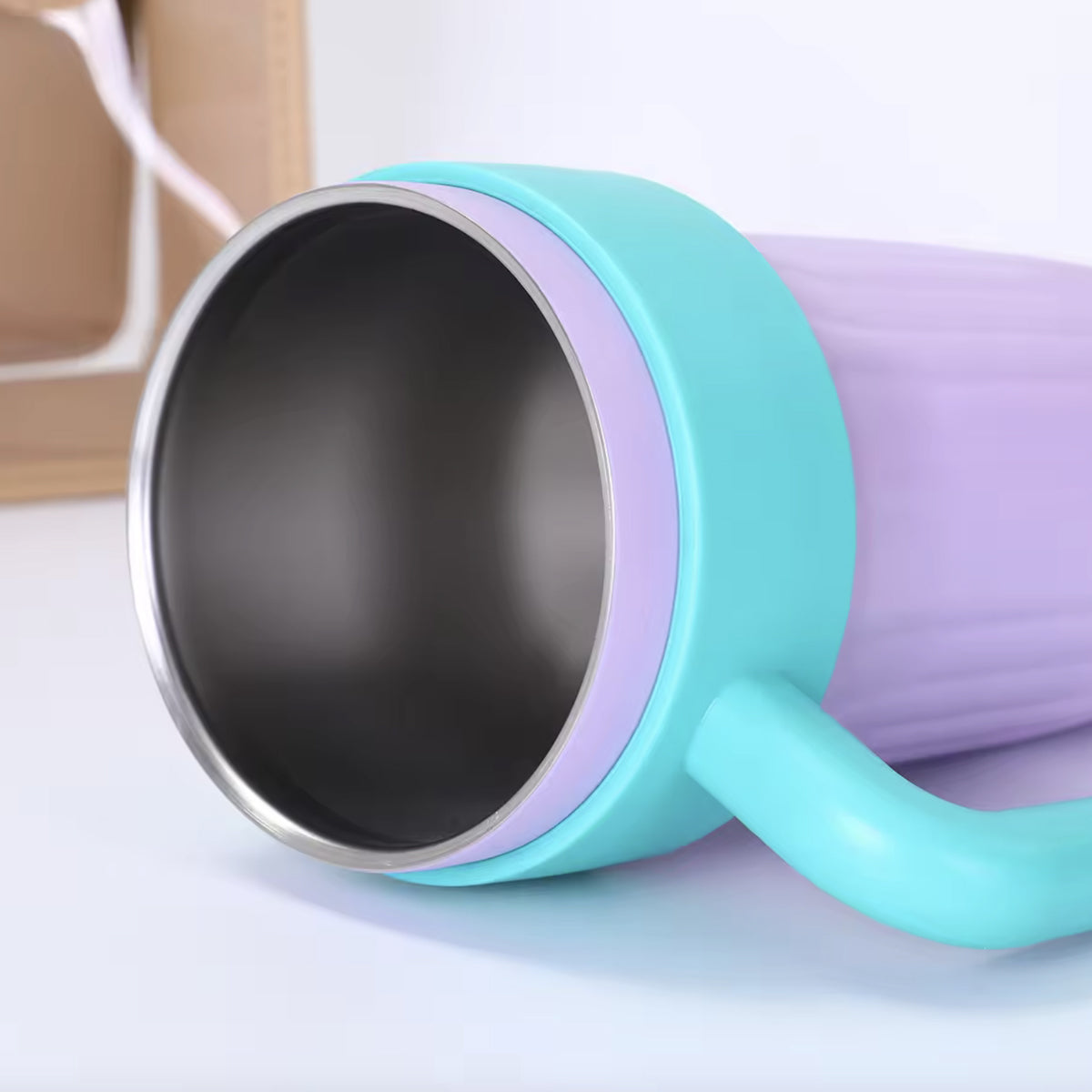 Grey & Green Ribbed Sipper