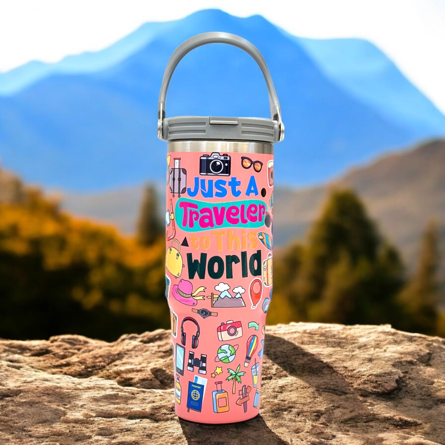 Pink Travel Tumbler