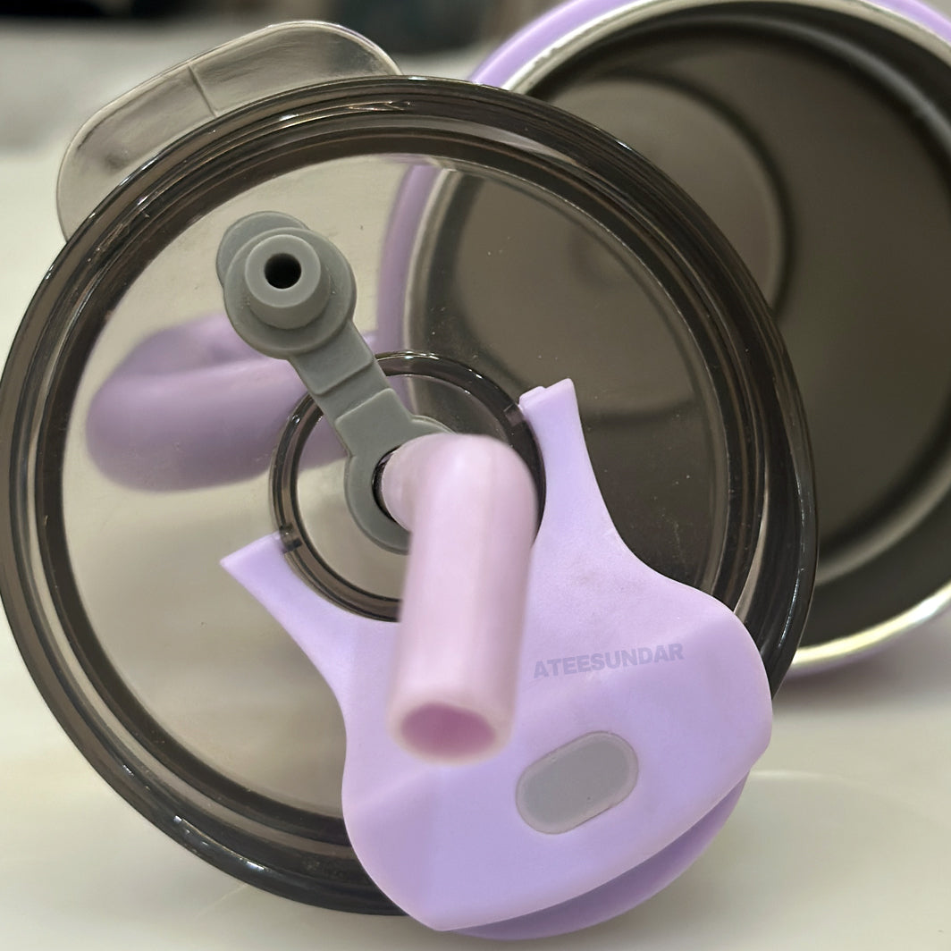 White Ribbed Yoga Tumbler