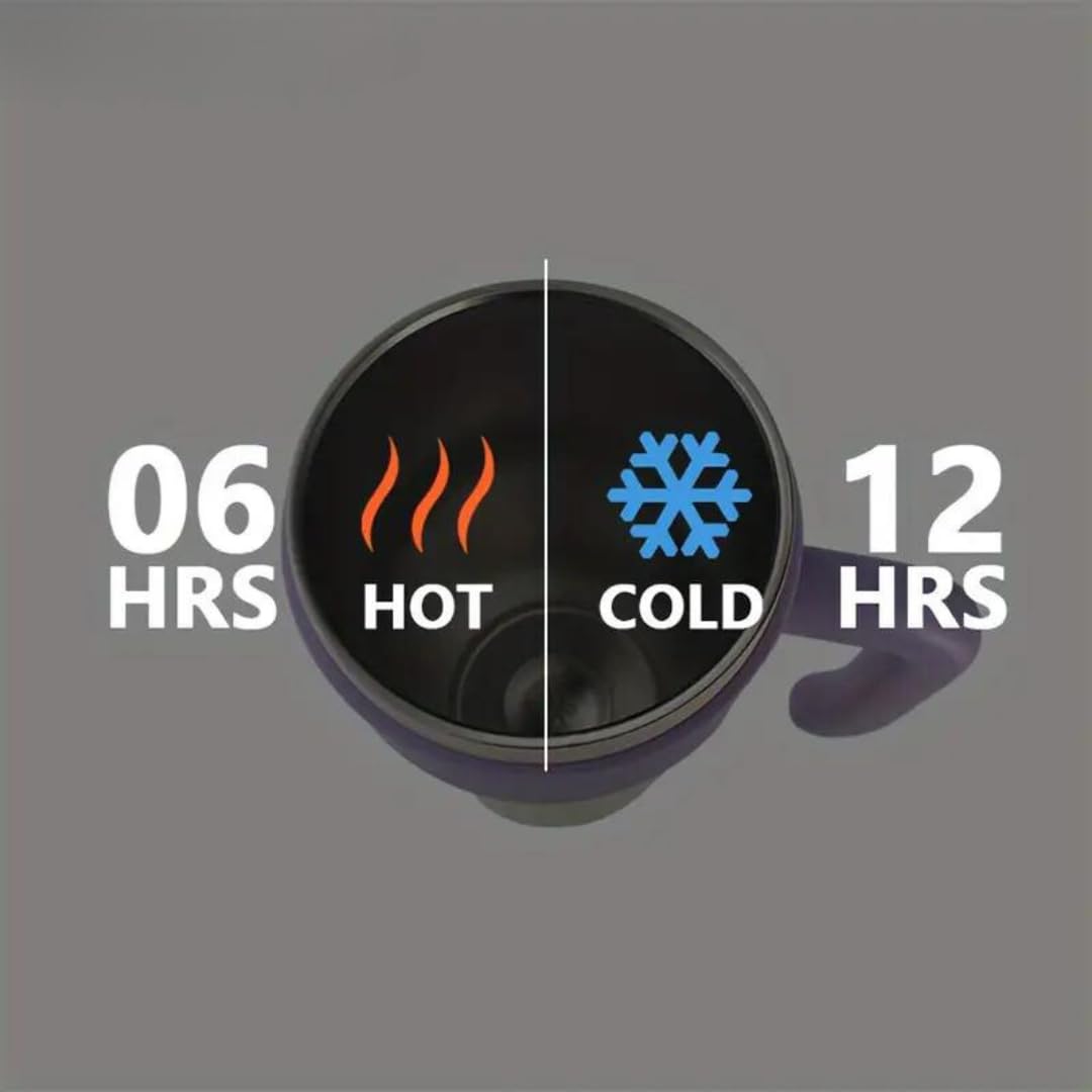 Black Ribbed Stanely Sipper