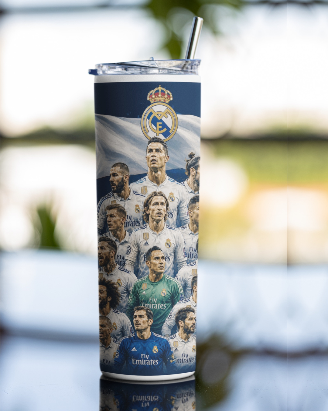 Real Madrid Skinny Tumbler