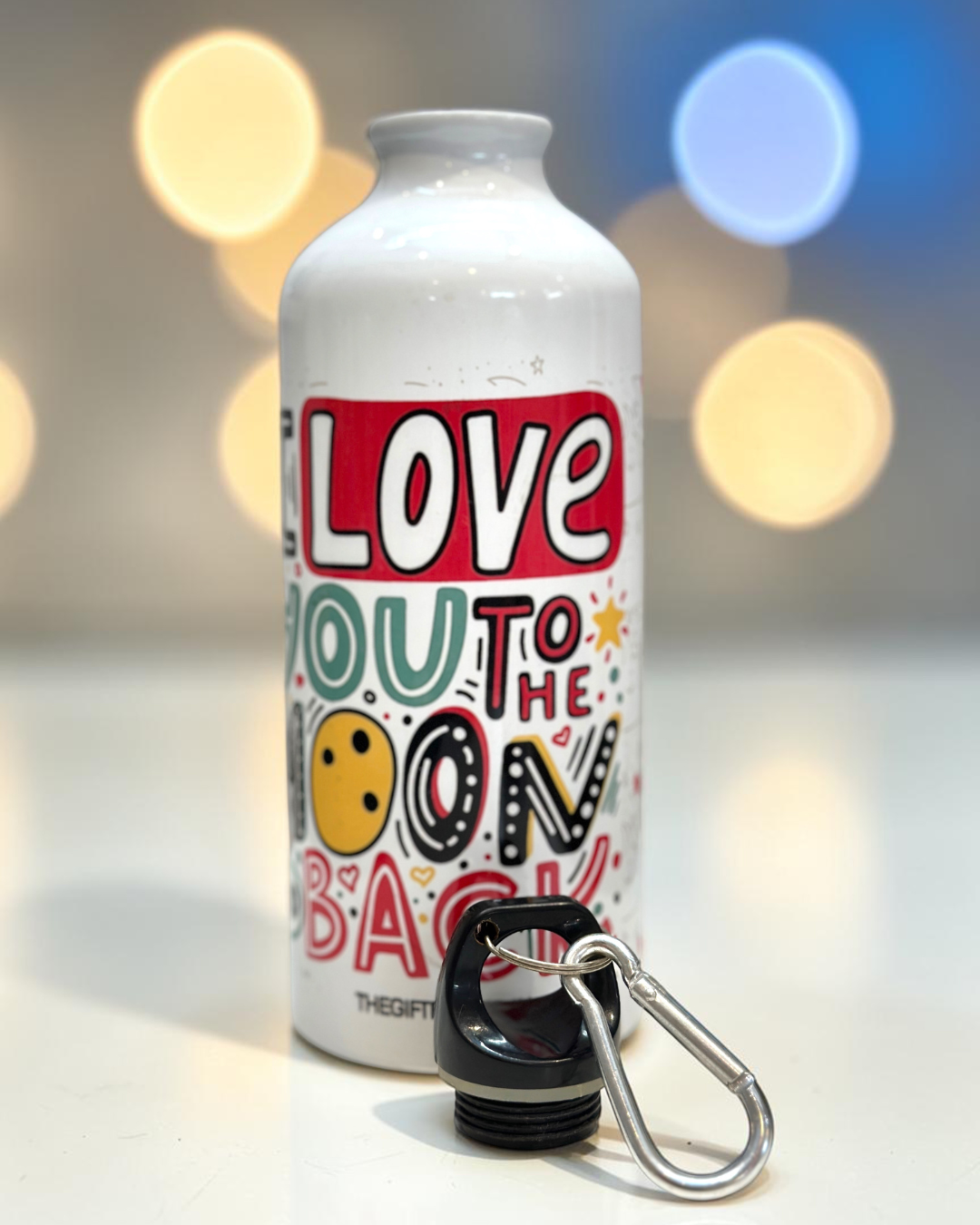 Aluminium Love You to Moon Bottle