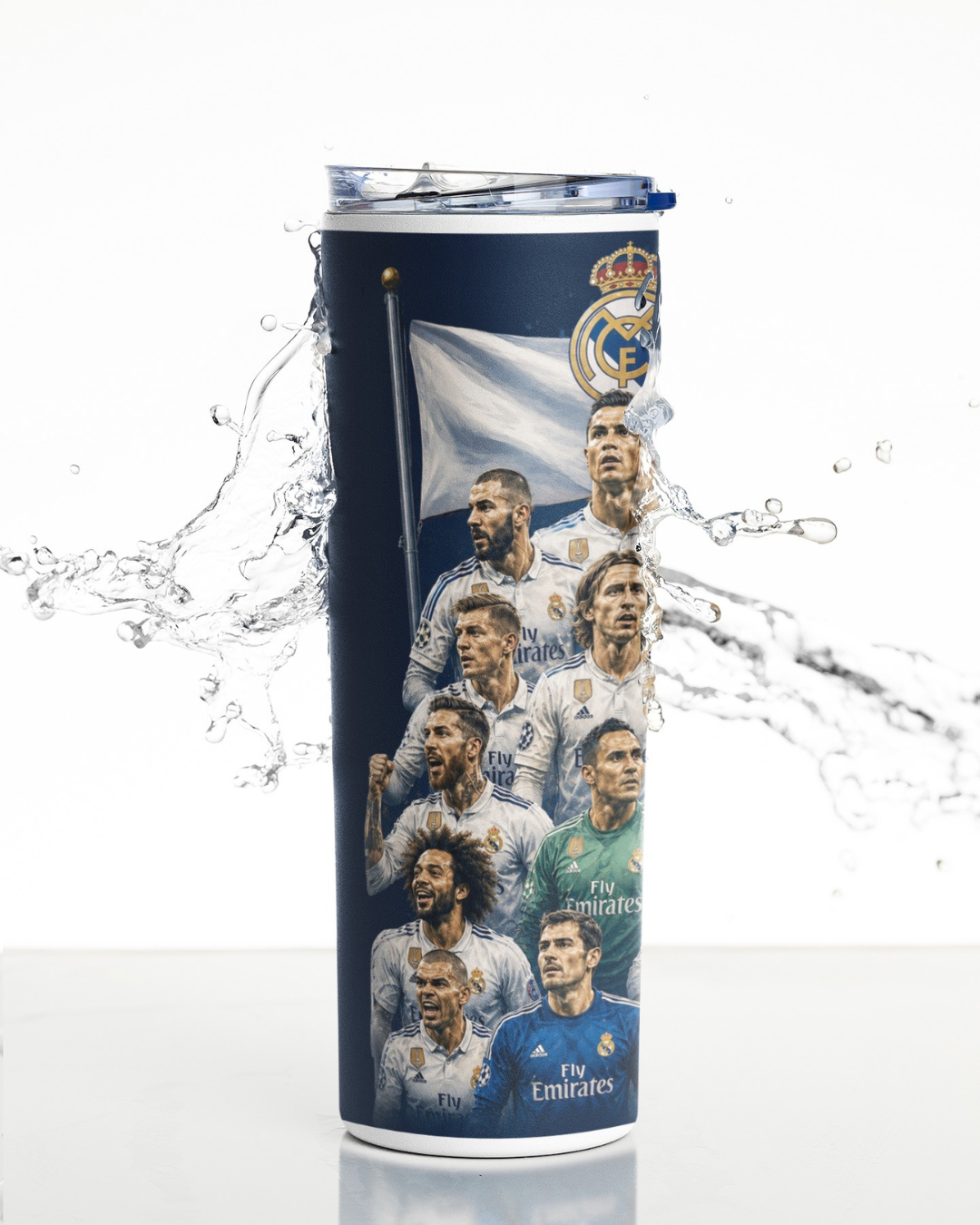 Real Madrid Skinny Tumbler