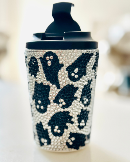 Boo Crew Rhinestone Travel Mug