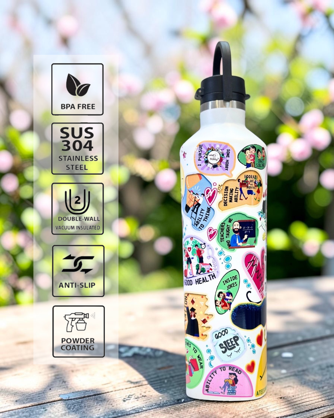 Thankful Square Bottle