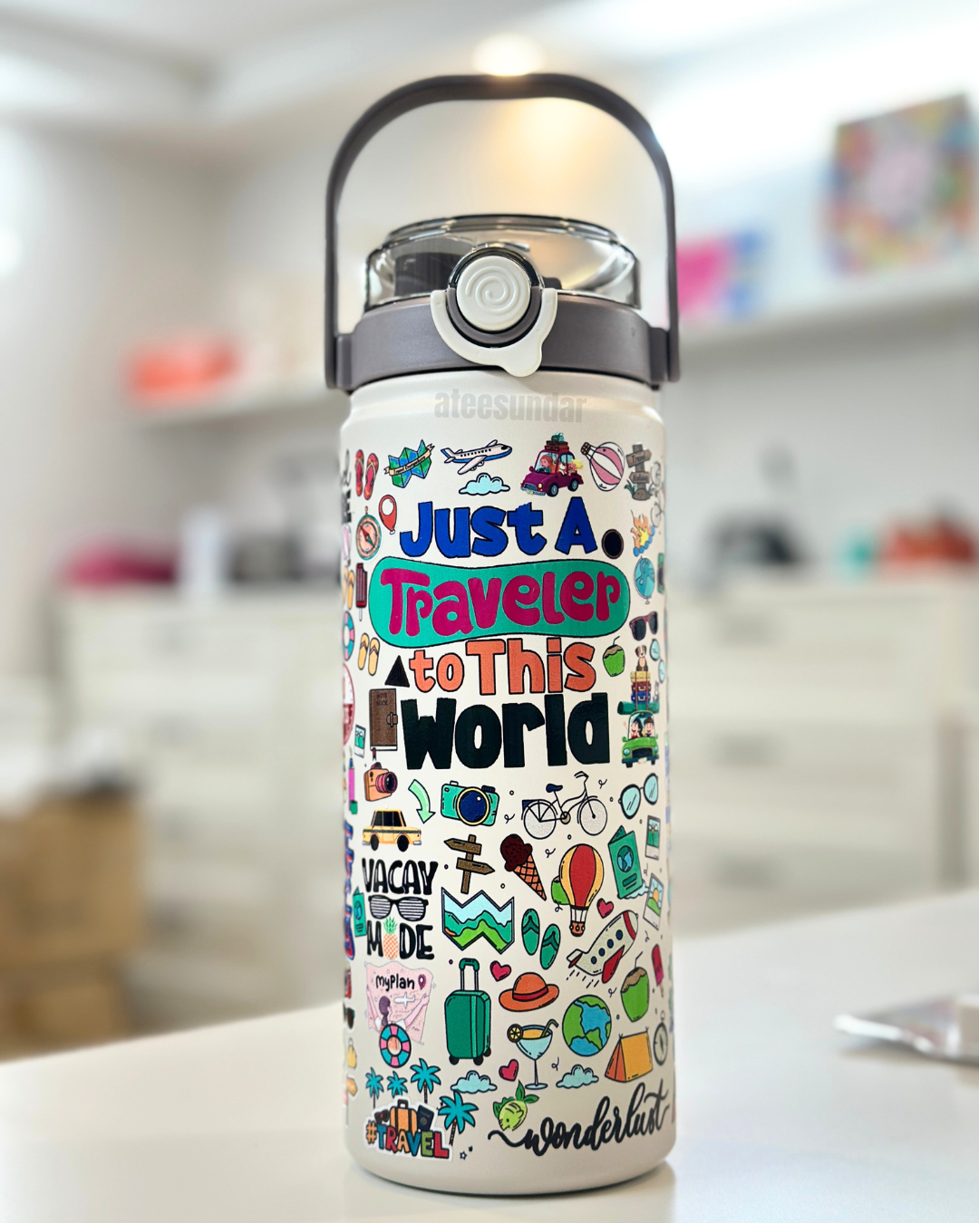 Just a Traveler Flask