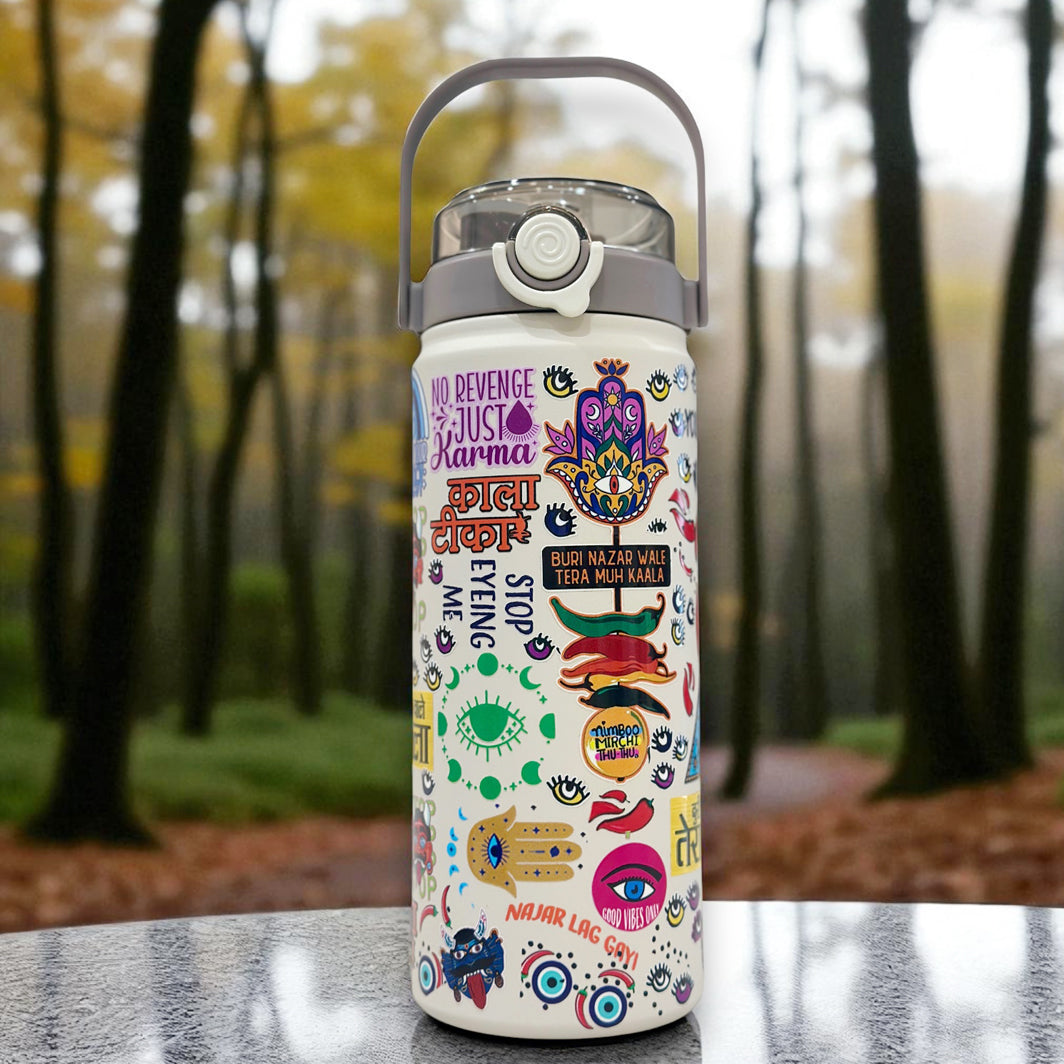 Buri Nazar Offwhite Flask