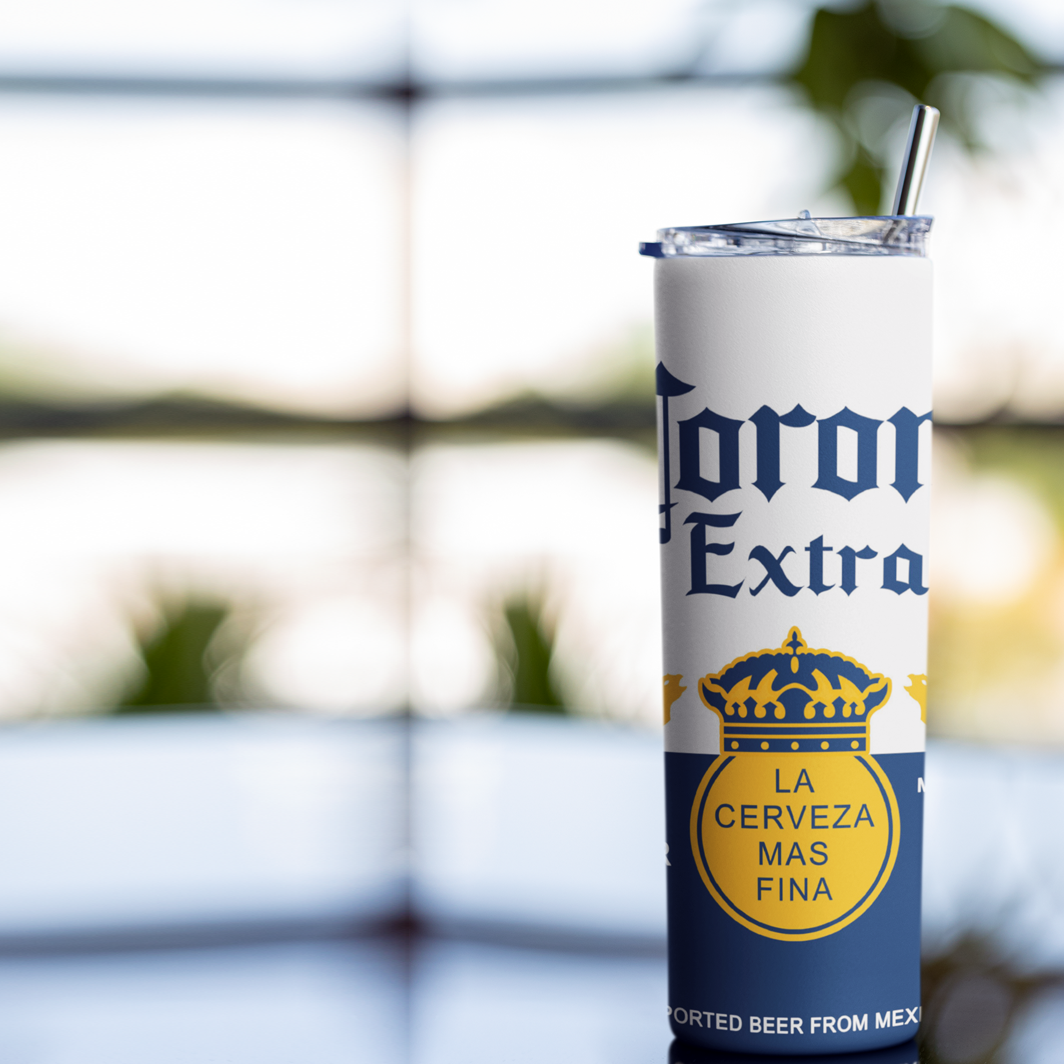 Cornona Beer Skinny Tumbler