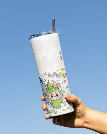 Labubu Grey Skinny Tumbler