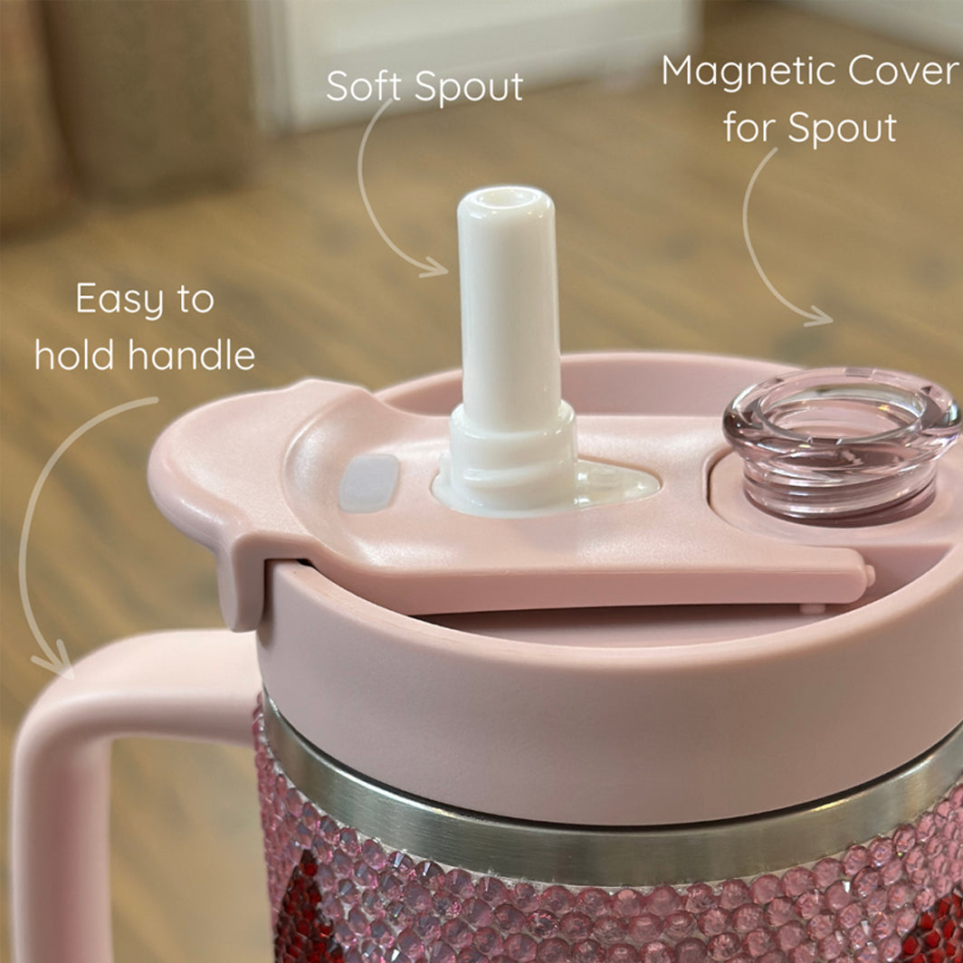 Heart Rhinestone Tumbler