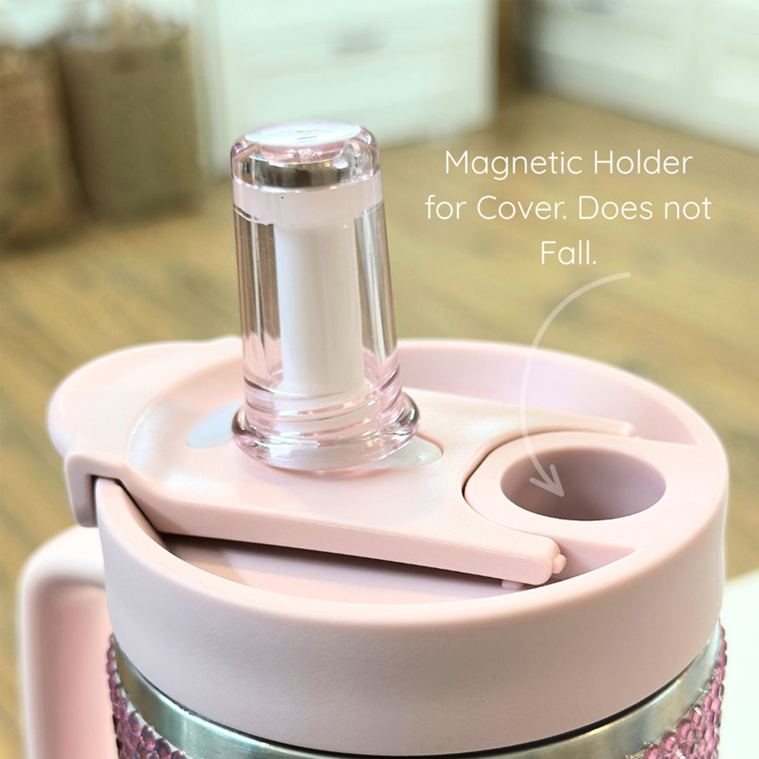 Heart Rhinestone Tumbler