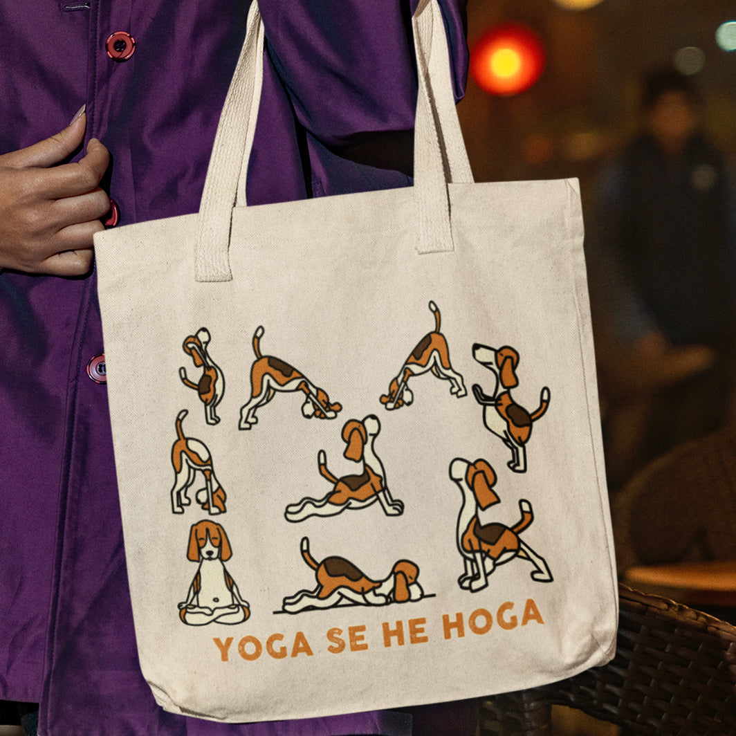 Yoga Dog Tote Bag