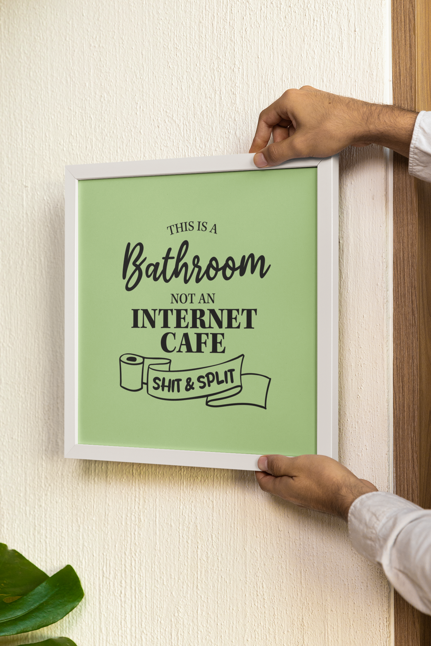 BATHROOM SHIT FRAME