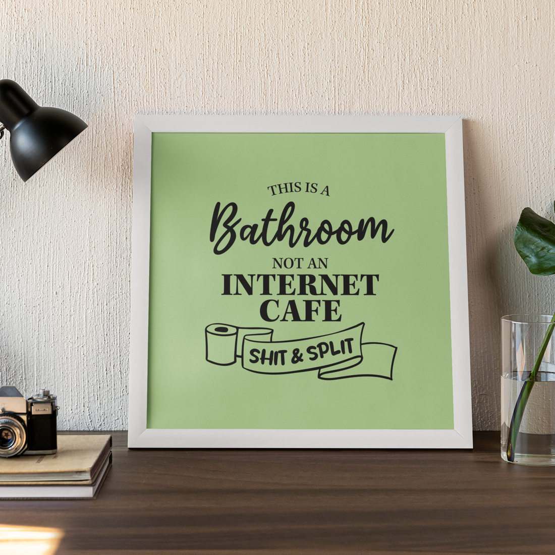 BATHROOM SHIT FRAME