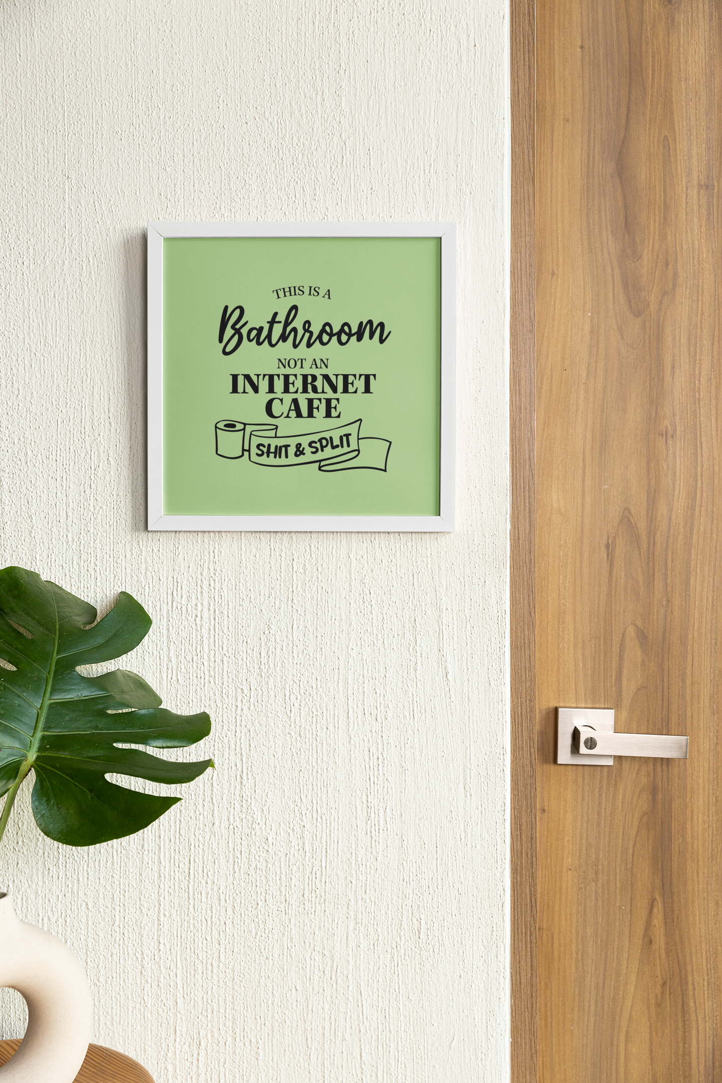 BATHROOM SHIT FRAME